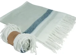 Kuscheldecke Mit Fransen 130X150Cm Graugrun