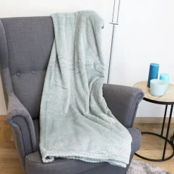 Kuscheldecke Mit Waffelmuster 150X200Cm Grungrau