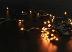 Led-Diamantkopf-Lichterkette Mit Timer 22,9M 200 Leds Warmweis