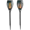 Led-Solar-Gartenfackel 9X50Cm Warmweis