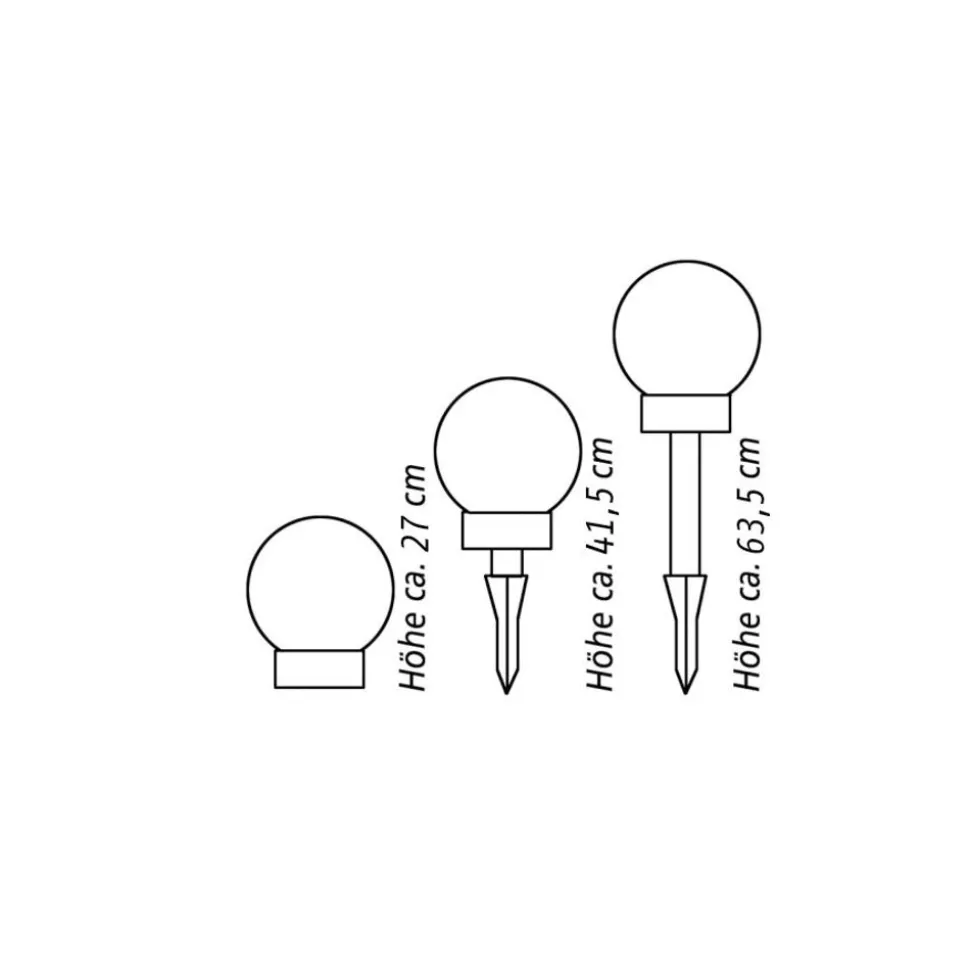 Led-Solar-Kugelleuchte 25Cm