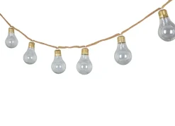 Led-Solar-Lichterkette Gluhbirnendesign Am Seil 4,4M Warmweis