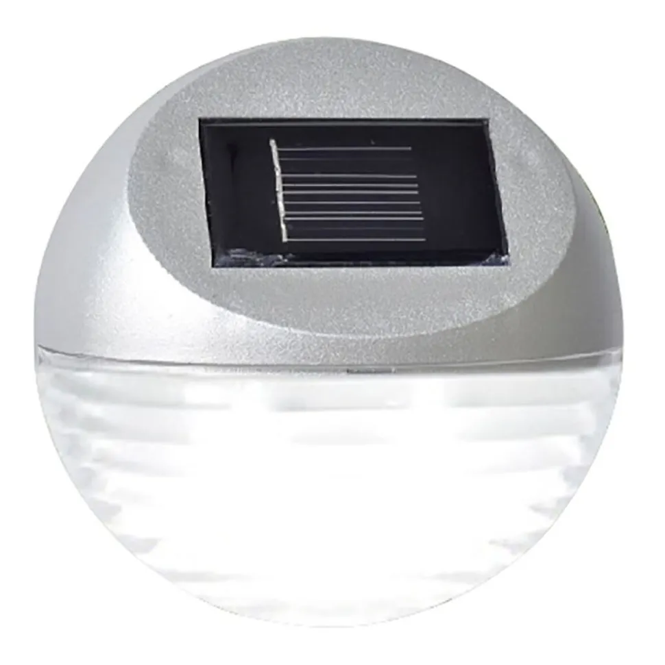 Led-Solar-Zaunlicht Kaltweis