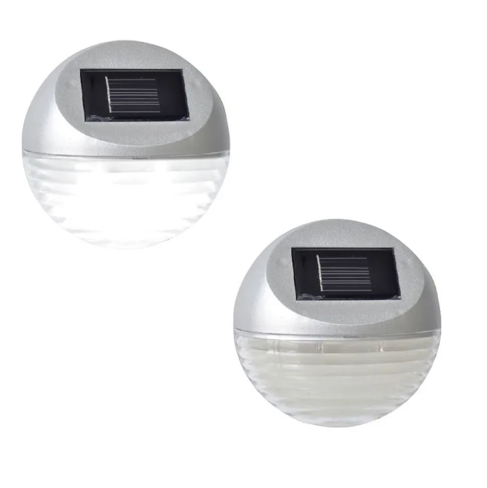 Led-Solar-Zaunlicht Kaltweis