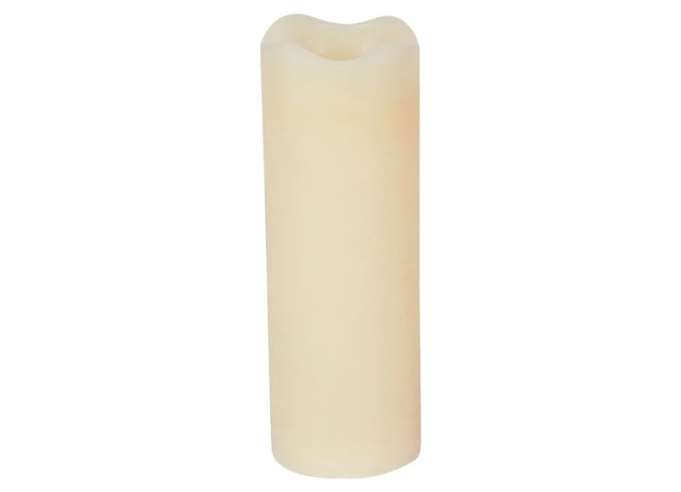 Led-Wachskerze Mit Timer 7X20Cm Elfenbein