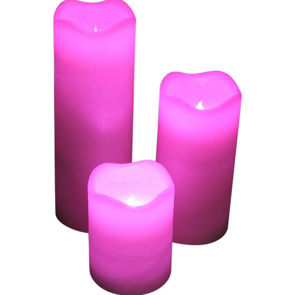 Led-Wachskerzen Mit Farbwechsler 3Er-Set