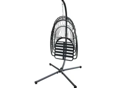 Lounge-Hängesessel Faltbar Anthrazit