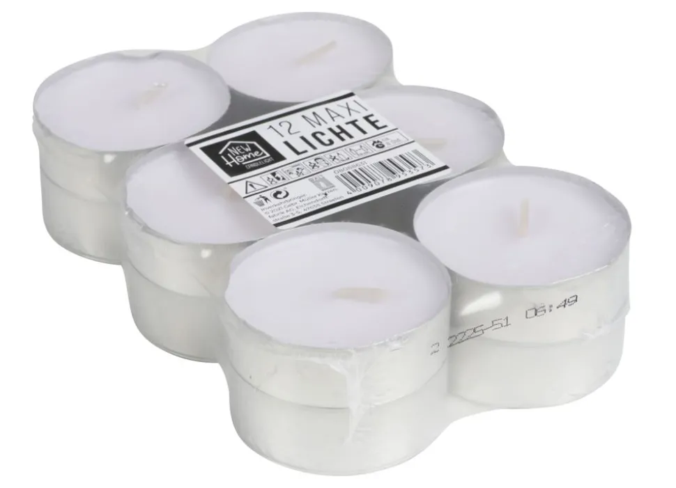 Maxi-Teelichte 12Er-Set