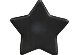 Metall-Dekotablett Stern 36Cm Schwarz