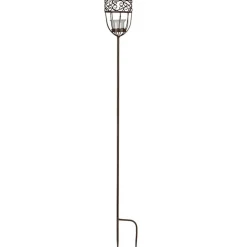 Metall-Gartenstecker Kelch 10X99Cm Rostbraun