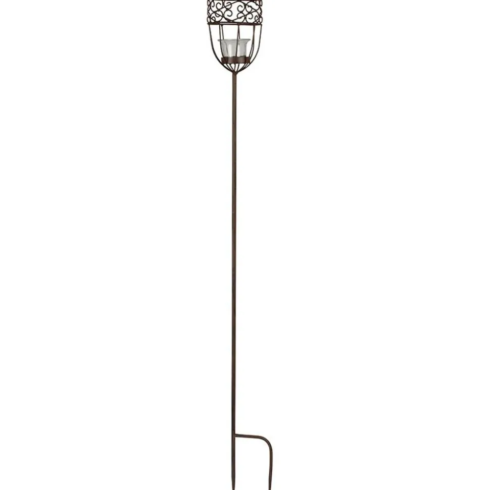 Metall-Gartenstecker Kelch 10X99Cm Rostbraun