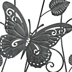 Metall-Rankhilfe Schmetterling 36X118Cm Vintage-Grey