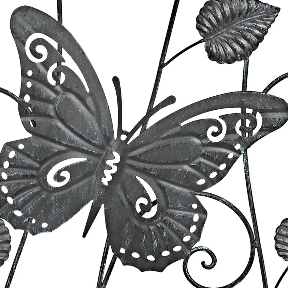 Metall-Rankhilfe Schmetterling 36X118Cm Vintage-Grey