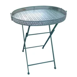 Metall-Tablett-Klapptisch Antik-Grun