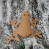 Metall-Wanddeko Frosch Rusty 23,5X23Cm Rostbraun