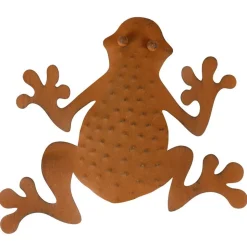 Metall-Wanddeko Frosch Rusty 23,5X23Cm Rostbraun
