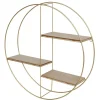Metall-Wandregal Rund Boho-Style 45Cm