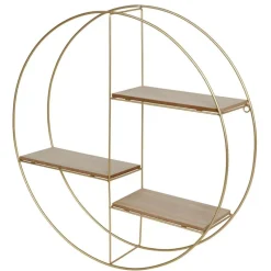 Metall-Wandregal Rund Boho-Style 45Cm