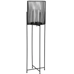 Metall-Windlicht Mit Glaseinsatz 73Cm