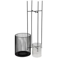 Metall-Windlicht Mit Glaseinsatz 73Cm
