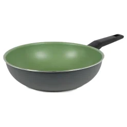 Michelino Alu-Wok 28Cm Grun/Anthrazit