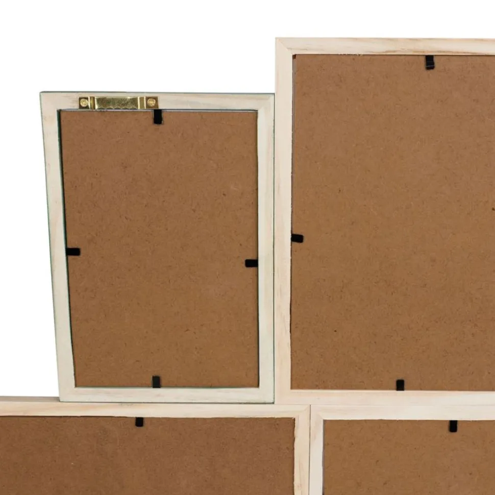 Multishot-Fotorahmen Blumenprint Aus Holz