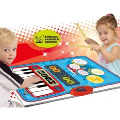 Musikmatte 2In1 Schlagzeug & Klavier