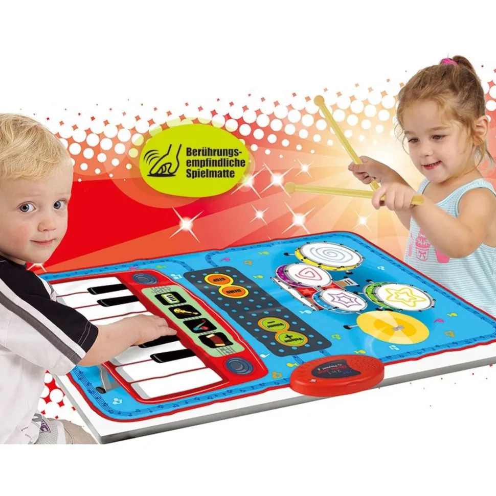 Musikmatte 2In1 Schlagzeug & Klavier
