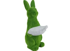 Osterhase In Gras-Optik Mit Deko-Blatt