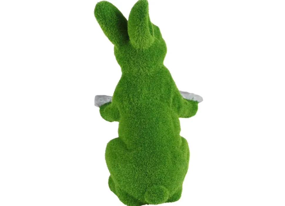 Osterhase In Gras-Optik Mit Deko-Blatt