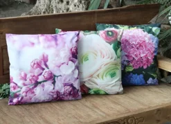 Outdoorkissen Blumenmotive 45X45Cm