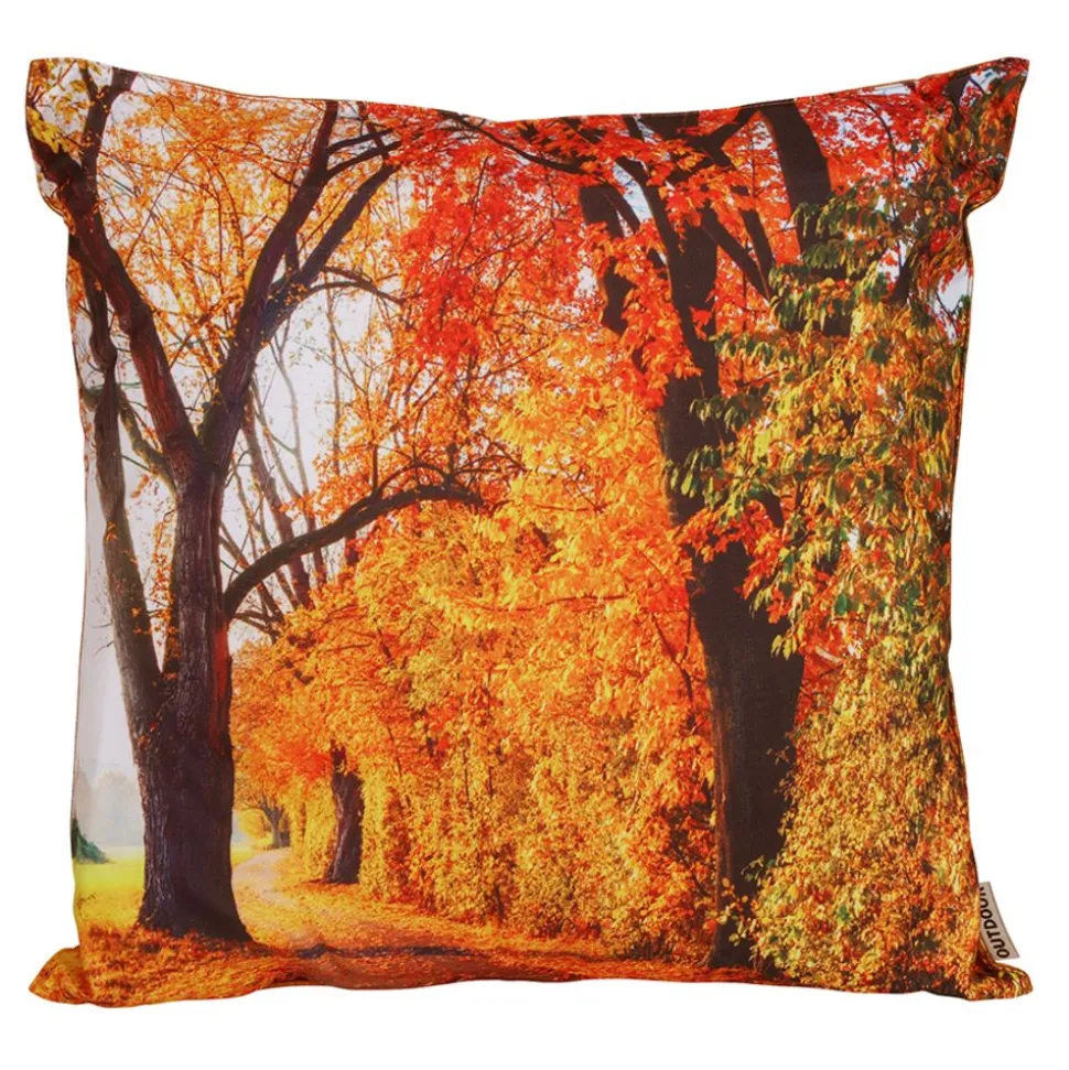 Outdoorkissen Herbstweg Orange 45X45Cm