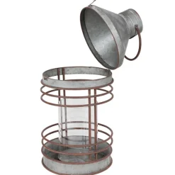 Outdoor-Laterne Aus Zink Mit Glaseinsatz 51,5Cm