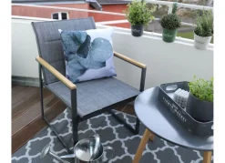 Outdoor-Loungesessel Aus Metall Mit Textilbespannung 2Er-Set