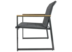 Outdoor-Loungesessel Aus Metall Mit Textilbespannung 2Er-Set