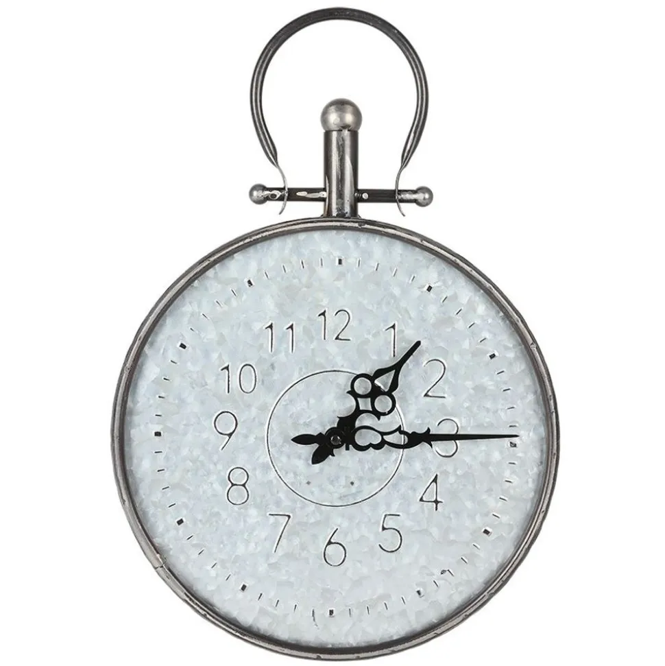 Outdoor Metall-Wanduhr Verzinkt 31,5X46Cm