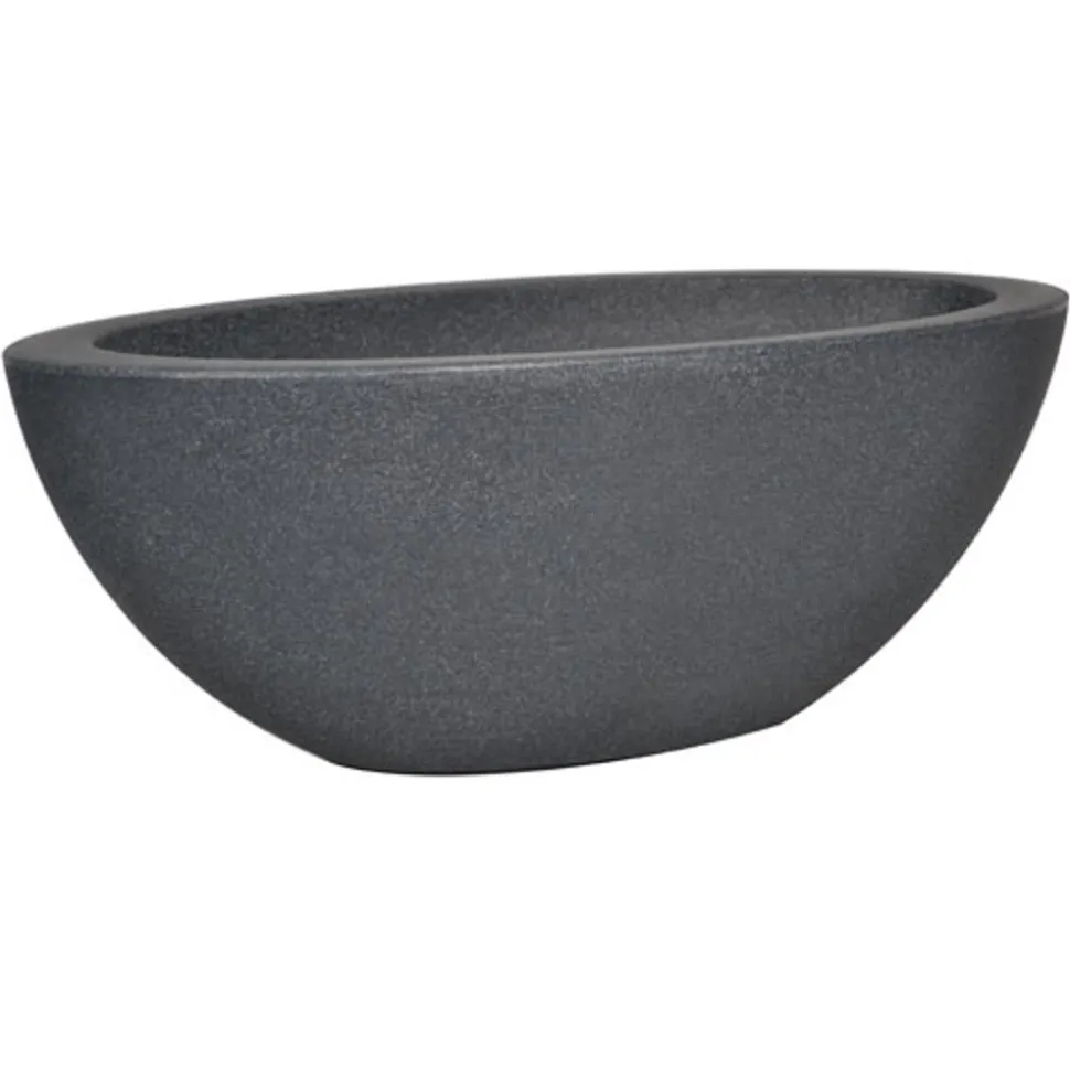 Pflanzschale Oval Anthrazit