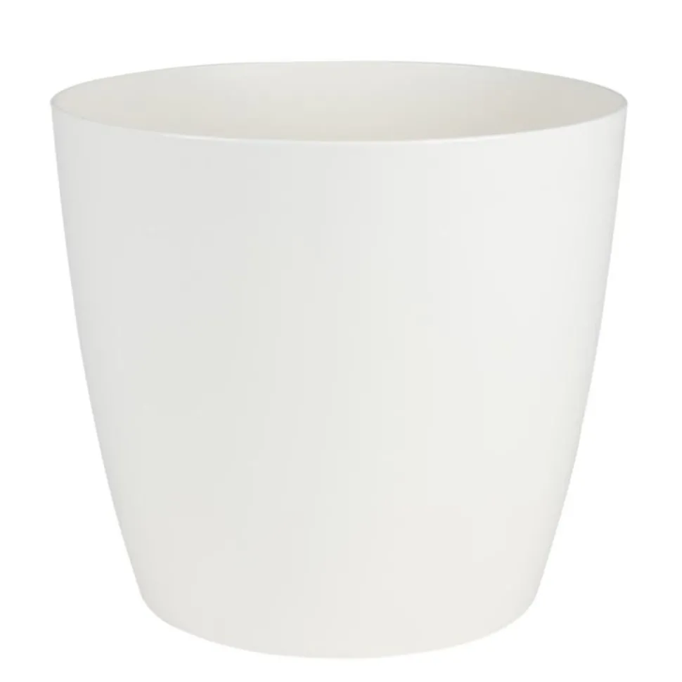 Pflanztopf Ella Mit Rollen 34,5X31Cm Cremeweis/Matt