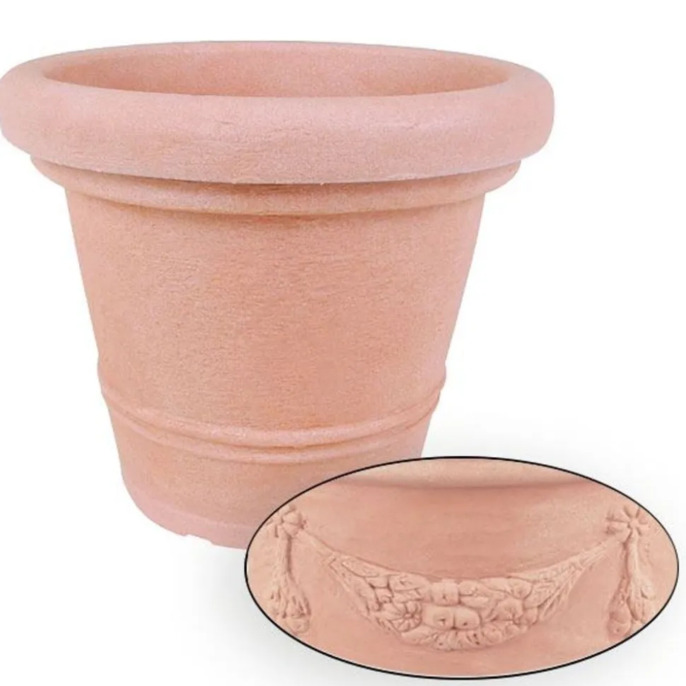 Pflanztopf Siena 34X28Cm Terrakotta