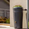 4Rain Azura 2In1 Regenspeicher 230L Mit Pflanzschale Graphitgrau