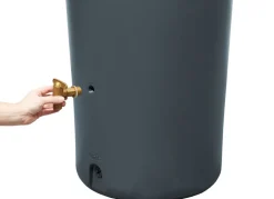 4Rain Azura 2In1 Regenspeicher 230L Mit Pflanzschale Graphitgrau
