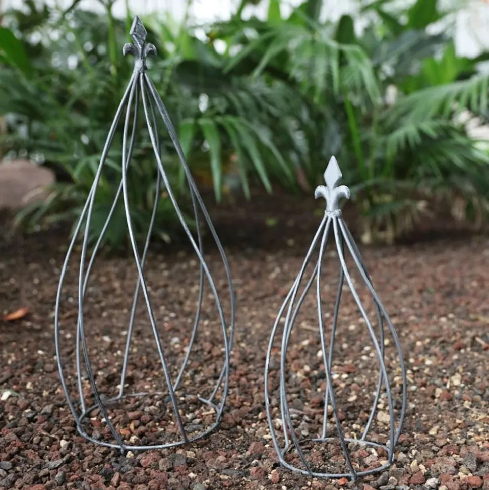 Rankhilfen In Zwiebelform Vintage-Grey 2Er-Set