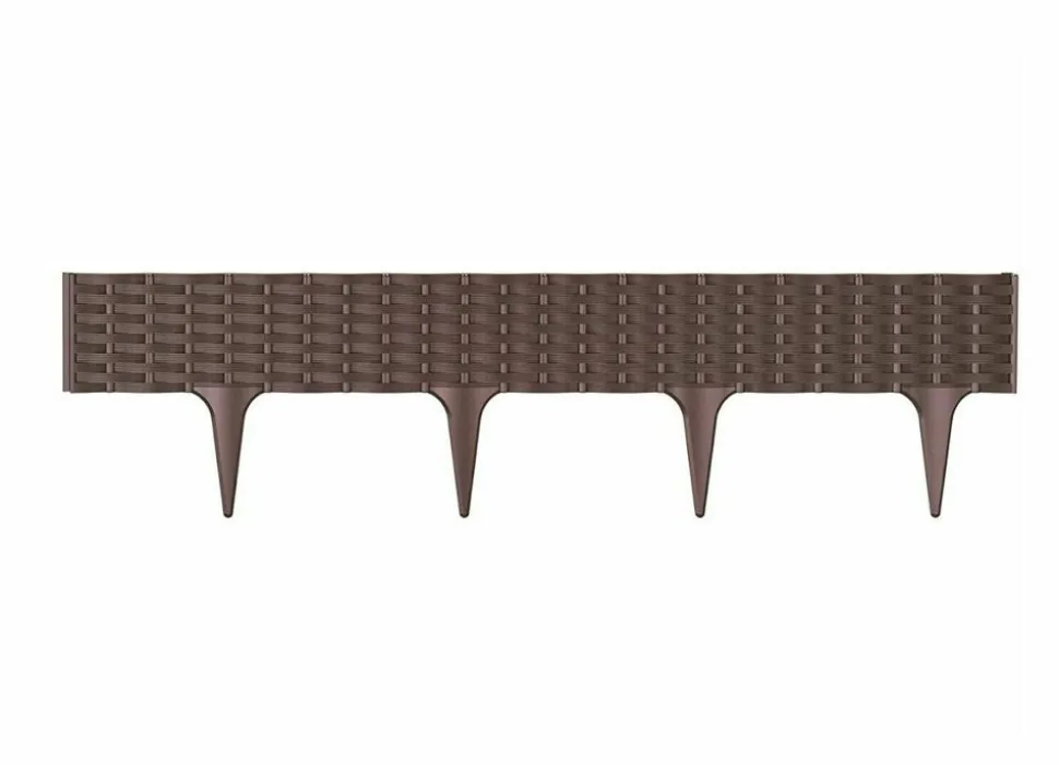 Rasenkante Ibra Border Rattanoptik 3,9M Braun