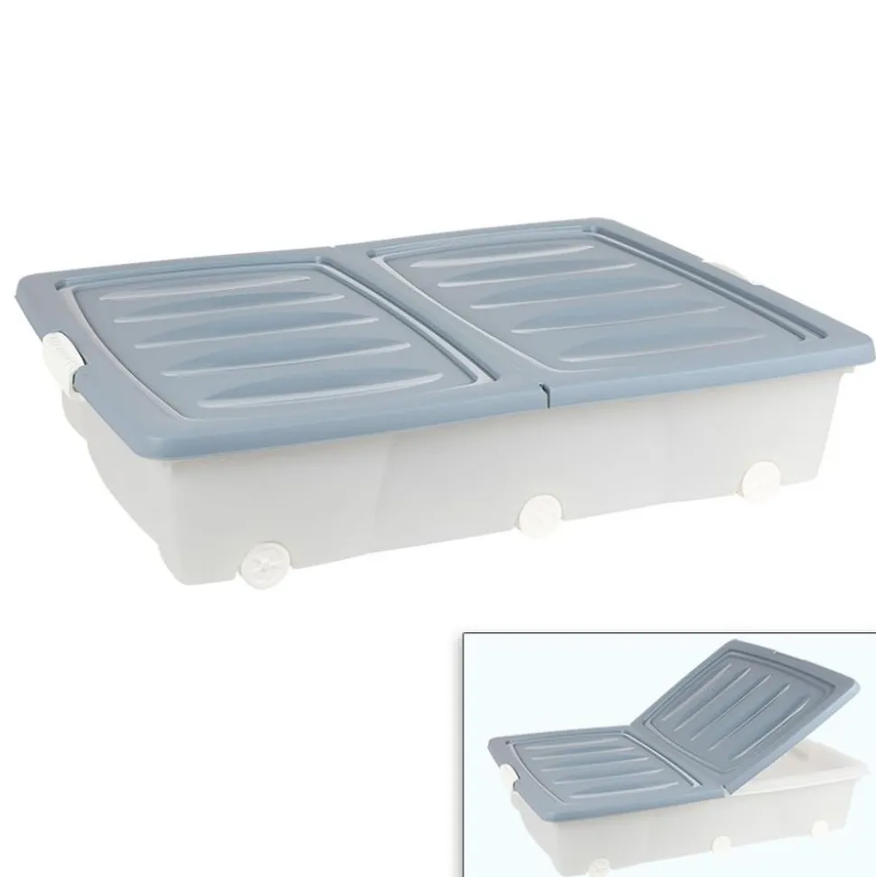 Rollenbox Mit Klappdeckel 55L Pastell