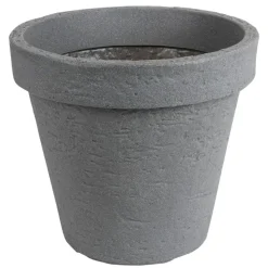 Runder Pflanztopf Pisa 39X35Cm Steingrau