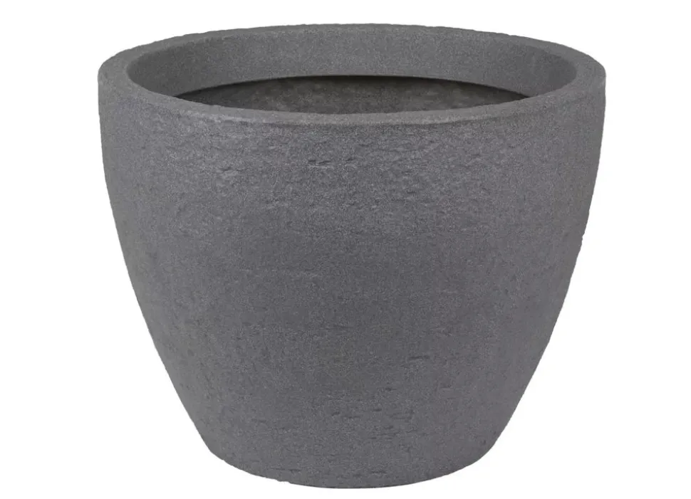 Runder Pflanztopf Stone 48X37,5Cm Grau