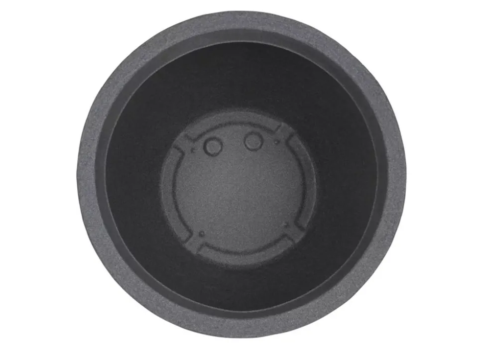 Runder Pflanztopf Stone 48X37,5Cm Grau