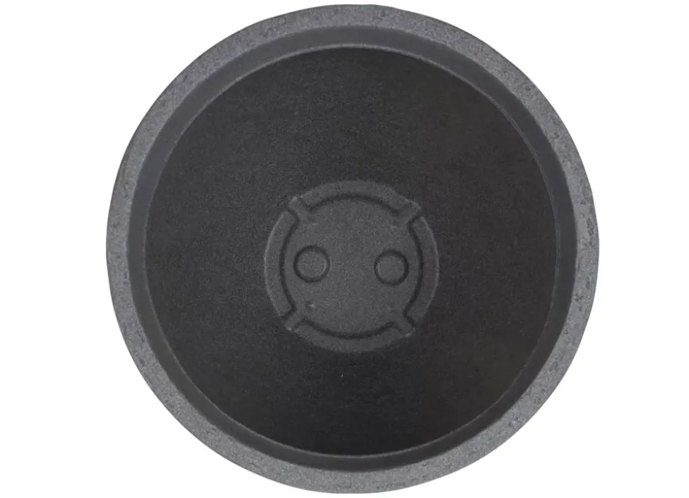 Runder Pflanztopf Stone 39X31Cm Grau