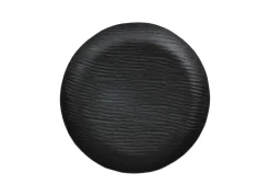 Rundes Metall-Dekotablett 37Cm Schwarz