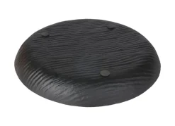 Rundes Metall-Dekotablett 37Cm Schwarz